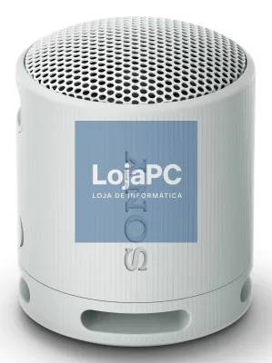 Sony SRS-XB100H - Coluna portátil com Bluetooth SRS-XB100, autonomia da bateria até 16h, resistente à água e ao pó (IP67), adequada para uso no exterior e ótima para viagens. Eco-friendly. Cor: Cinza