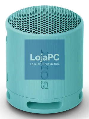 Sony SRS-XB100L - Coluna portátil com Bluetooth SRS-XB100, autonomia da bateria até 16h, resistente à água e ao pó (IP67), adequada para uso no exterior e ótima para viagens. Eco-friendly. Cor: Azul