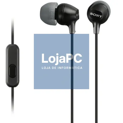 Sony MDR-EX15APB Preto - Auscultadores de tipo auscultador fechado para smartphone