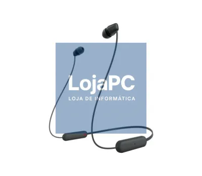 Sony WIC-100B - Auscultadores In Ear Bluetooth. O cabo assenta confortavelmente à volta do pescoço. Até 25h de autonomia. Classificação IPX44 e compatível com a app Sony. Headphones Connect. Cor :