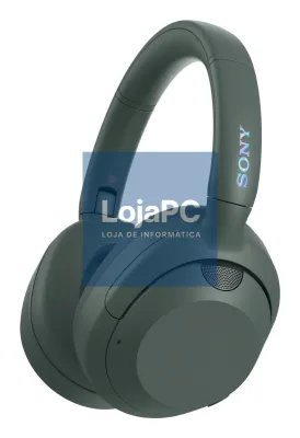 Sony WH-ULT900NH - Auscultadores Headband BT com NC ativo, até 30h de autonomia da bateria e carregamento rápido, dois modos de potenciação de graves ULT e ligação multiponto. Cor: cinza esverdeado.