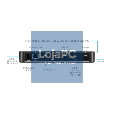 Targus USB-C Multi-Function DisplayPort Alt. Mode Triple Video Docking Station with 85W Power