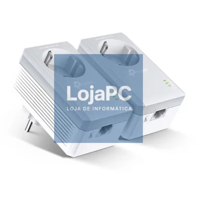 TP-Link AV600 Passthrough Powerline KIT, Qualcomm, 1 10/100Mbps port, 600Mbps Powerline, HomePlug AV, New PLC Utility, Twin Pack