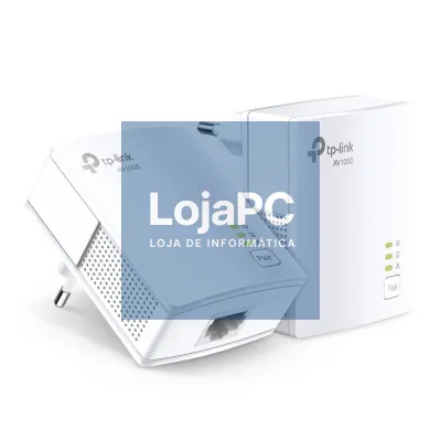 TP-Link AV1000 Powerline Starter Kit, Broadcom, 1 Gigabit Port, 1000Mbps Powerline, HomePlug AV, New PLC Utility,Twin Pack