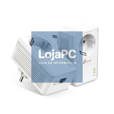 TP-Link AV1000 Passthrough Powerline KIT, Broadcom, 1 Gigabit Port, 1000Mbps Powerline, HomePlug AV2, New PLC Utility, Twin Pack