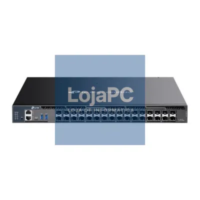 TP-Link Omada 26-Port 10G Stackable L3 Managed Aggregation Switch with 6 25G Slots