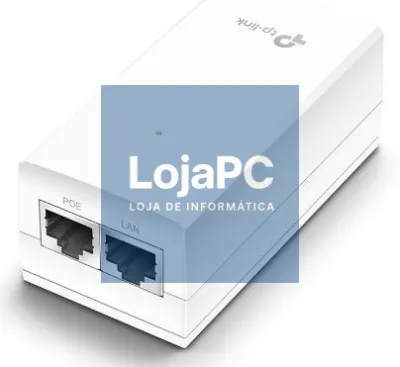 TP-Link - OMADA 24V Passive PoE Injector Adapter, 1× Gigabit PoE Port, 1× Gigabit Non-PoE Port, Data and Power Carried over The Same Cable, 24V Power Input, 12 W PoE Power, Plastic Case