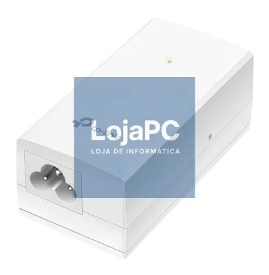 TP-Link - OMADA 48V Passive PoE Injector Adapter, 1× Gigabit PoE Port, 1× Gigabit Non-PoE Port, Data and Power Carried over The Same Cable, 48 V Power Input, 24 W PoE Power, Plastic Case
