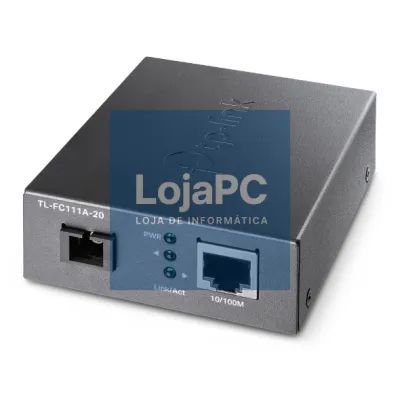 TP-Link - OMADA 10/100 Mbps RJ45 to 100 Mbps Single-mode SC WDM Bi-Directional Fiber Converter