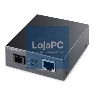 TP-Link - OMADA 10/100 Mbps RJ45 to 100 Mbps Single-mode SC WDM Bi-Directional Fiber Converter With 1-Port PoE