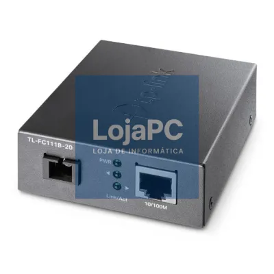 TP-Link - OMADA 10/100 Mbps RJ45 to 100 Mbps Single-mode SC WDM Bi-Directional Fiber Converter