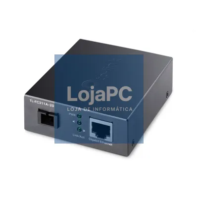 TP-Link - OMADA 10/100/1000 Mbps RJ45 to 1000 Mbps Single-mode SC WDM Bi-Directional Fiber Converter
