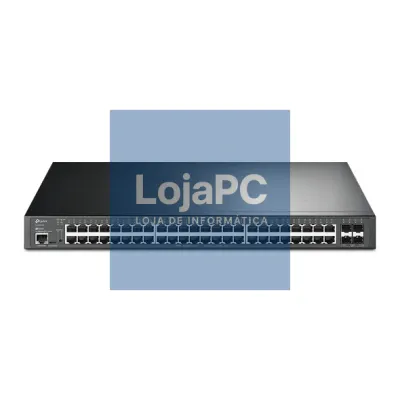 TP-Link - OMADA JetStream™ 48-Port Gigabit and 4-Port 10GE SFP+ L2+ Managed Switch with 48-Port PoE+