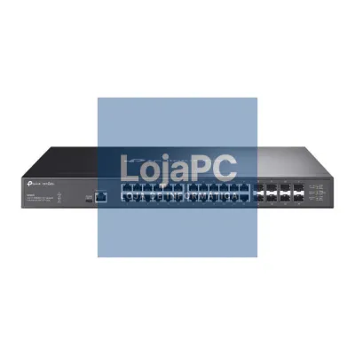 TP-Link - OMADA Omada 24-Port 10GBASE-T L2+ Managed Switch with 8 10GE SFP+ Slots
