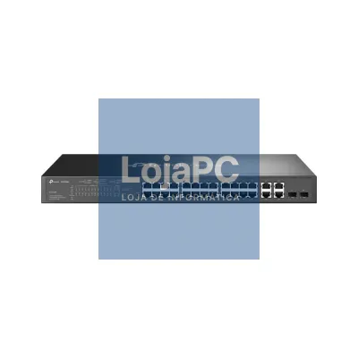 TP-Link - OMADA JetStream™ 24-Port 10/100 Mbps + 4-Port Gigabit Smart Switch with 24-Port PoE+