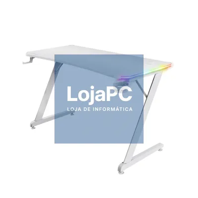 Trust GXT709W Luminus RGB Gaming Desk - White
