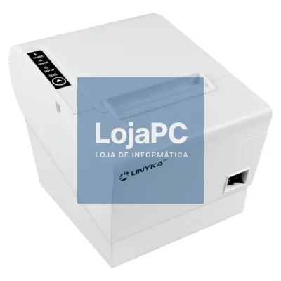 UNYKAch Impressora Termica POS 5 White - USB-LAN(USB +LAN+RJ12-RJ1