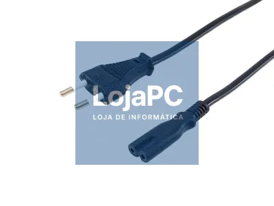Equip Power Cable Euro-2 pin / IEC 60320 (C7), 1,80m, black