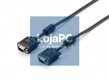 Equip Cabo HDB15 3+7, 30AWG, OD: 6mm, 10m, M/M com ferrite