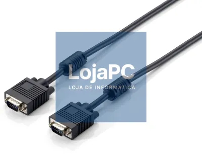Equip Cabo HDB15 3+7, 30AWG, OD: 6mm,1.8m, M/M com ferrite