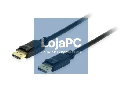 Equip Display Port 1.4 Cable M/M 1,0m, black, with latch