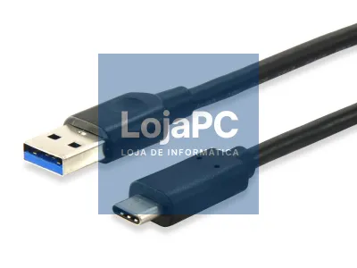 Equip USB 3.2 Gen 1 C to A Cable, 0.25m, M/M, 5G transfer, 3A, Black