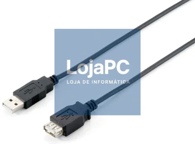 Equip Cabo extensão USB 2.0 - A/A M/F preto (3 m)