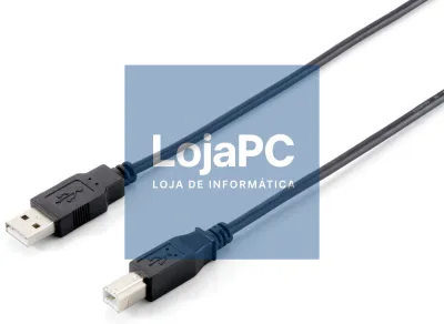Equip Cabo USB 2,0 A/B M/M preto (1.8m)