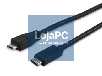 Equip USB 2.0 Cable MicroB->C M/M 1,0m Type C