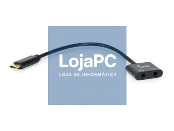 Equip USB-C to Dual 3.5mm Audio DAC Adapter - Black