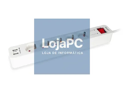 Equip 5-Outlet Power Strip with 2 x USB