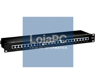 Equip CAT.6 Patch Panel 24-Port 19 inch 1U Black, Shielded