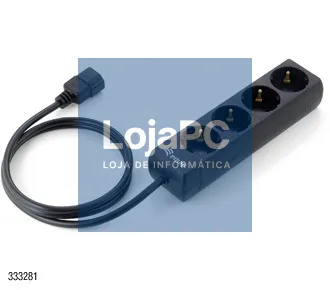Equip Tomada de corrente C14 IEC320 para 4 sockets - preto