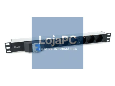 Equip 6-Outlet German Power Distribution Unit with Circuit Breaker