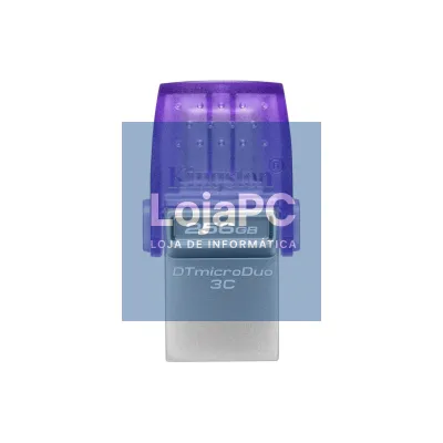Kingston Pen Drive 256GBDataTraveler MicroDuo 3C 200MB/S DUAL USB-A + USB-C