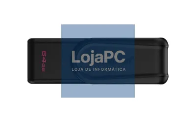 Kingston 64GB Portable USB 3.2 Gen 1 DataTraveler Exodia S (Black/Black)