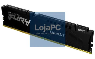 Kingston ValueRAM 32GB 5600MT/s DDR5 CL36 DIMM FURY Beast Black 32Gbit - Apenas AMD AM5 e Intel 14ª e acima