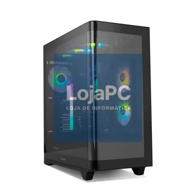 Nox Hummer Ether - Curved Glass Mid Tower - Black