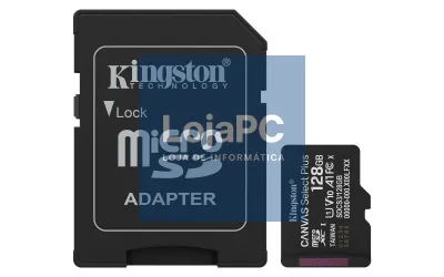 Kingston 128GB microSDXC Canvas Select Plus Gen3 150MB/s A1 Card + Adapter