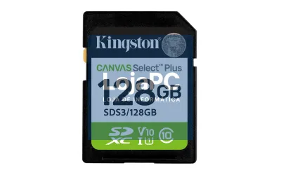 Kingston 128GB SDXC Canvas Select Plus Gen3 150MB/s C10 UHS-I U1 V10