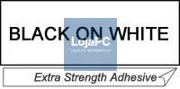 Brother Fita laminada super adesiva de 36 mm, comprimento: 8 m - Texto preto sobre fundo branco