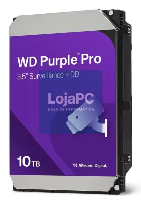 Western Digital WD Purple Pro Surveillance 10 TB - interno - 3.5" - SATA 6Gb/s - 7200 rpm - buffer: 512 MB