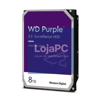 Western Digital WD Purple Surveillance 8 TB - interno - 3.5" - SATA 6Gb/s - 5640 rpm - buffer: 256 MB