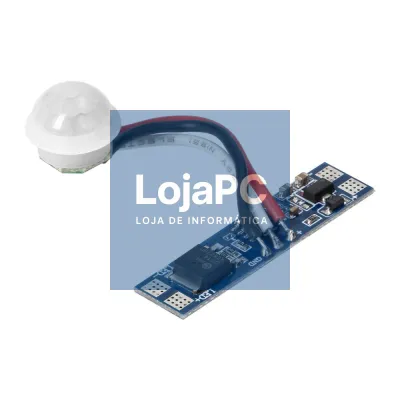 Controlador Mini Sens. Movimento p/ Fita LED 5/24V 8A ADVITI
