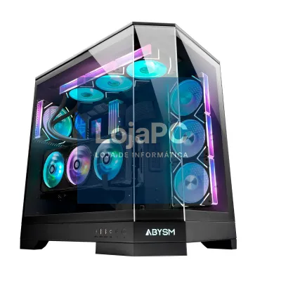 ABYSM Caixa E-ATX Danube SAVA H600 ARGB - Preto