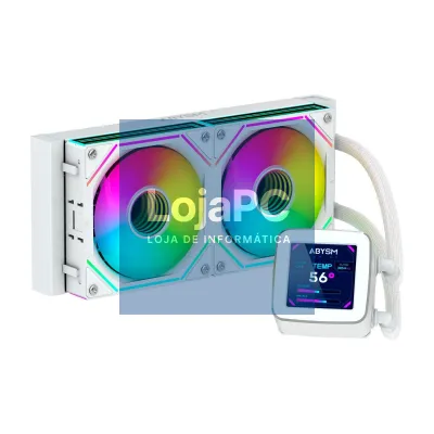 ABYSM CPU Liquid Cooling Oceanic LCD 240 White ARGB