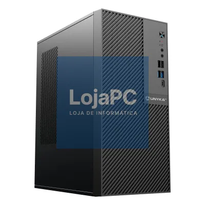 UNYKAch Caixa NUMEN 500 PRO MICRO ATX 17LL S/FONTE 2*USB 3.0 + 2*USB 2.0+ 1* TYPE C
