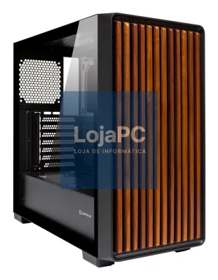 UNYKAch Caixa ATX Revelat Madeira Gaming - Black