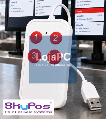 Botoneira KDS Skypos 4 Botoes Programaveis