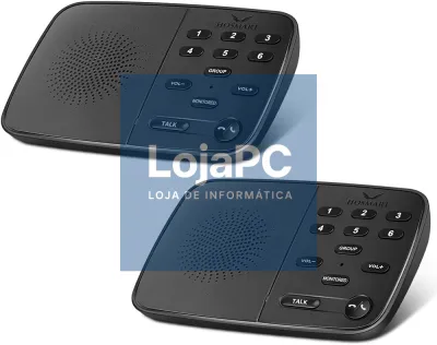 Intercomunidador Sem Fios 10 Canais - 800 Mts Pack 2Un